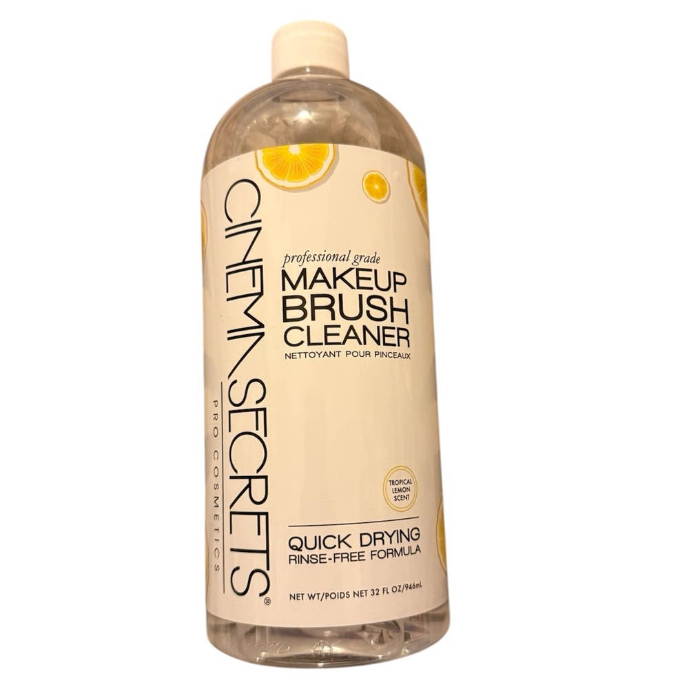 Cinema Secret Makeup Brush Cleaner Quick-Drying Rinse-Free Formula 32oz NWT